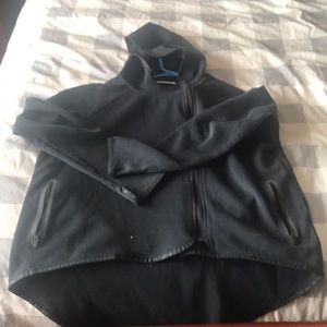 Nike zip up high low hoodie